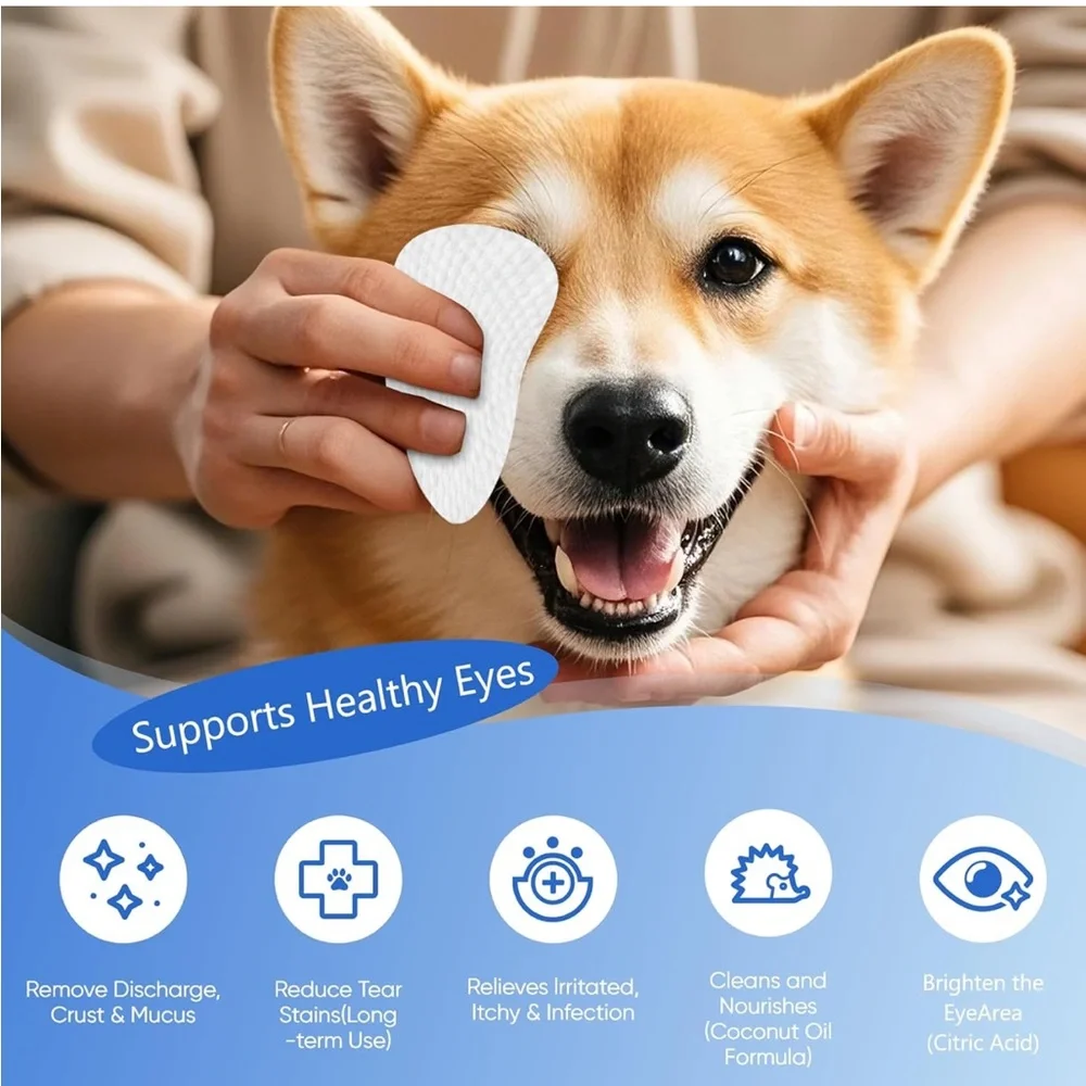 150 eyes wipes for dogs